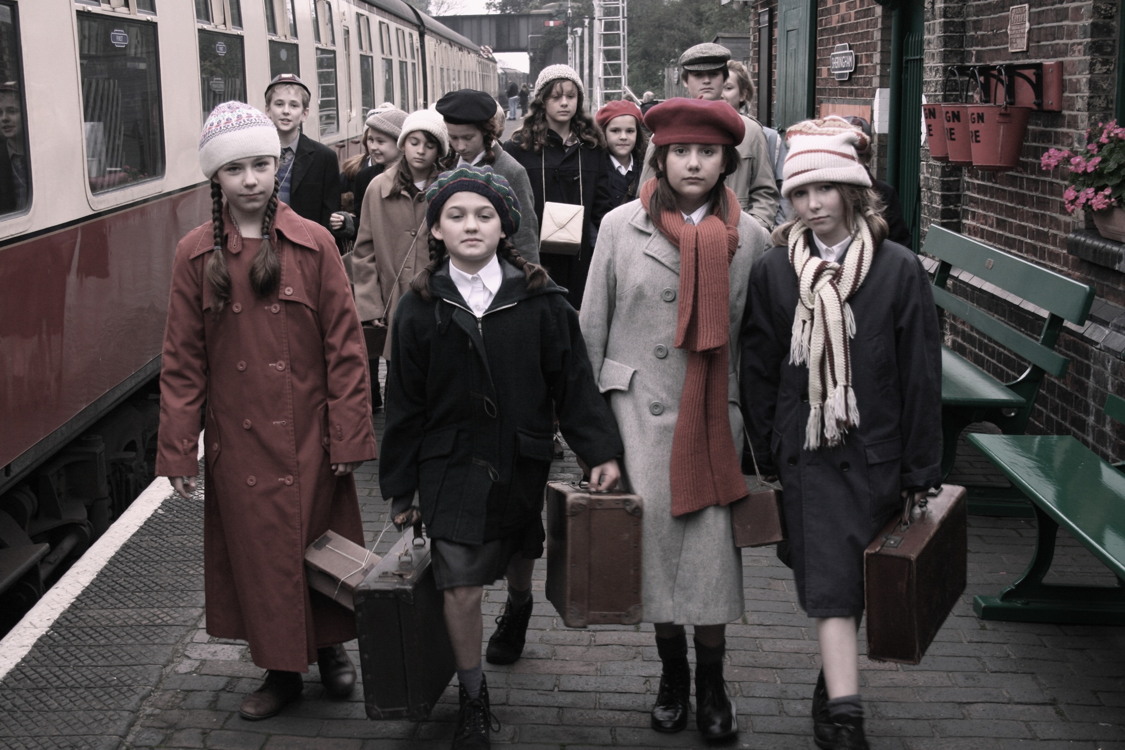 Period 1940 costumes Sheringham steam museum event hire